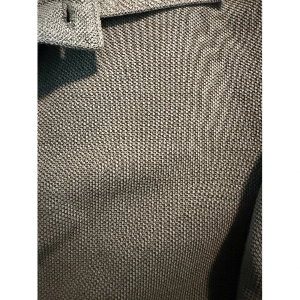 J. Crew Washed Piqué Polo Shirt Graffiti Green Knit Preppy M‎